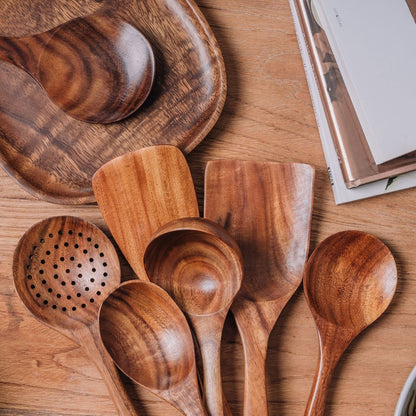 Teak Wooden Utensil Set