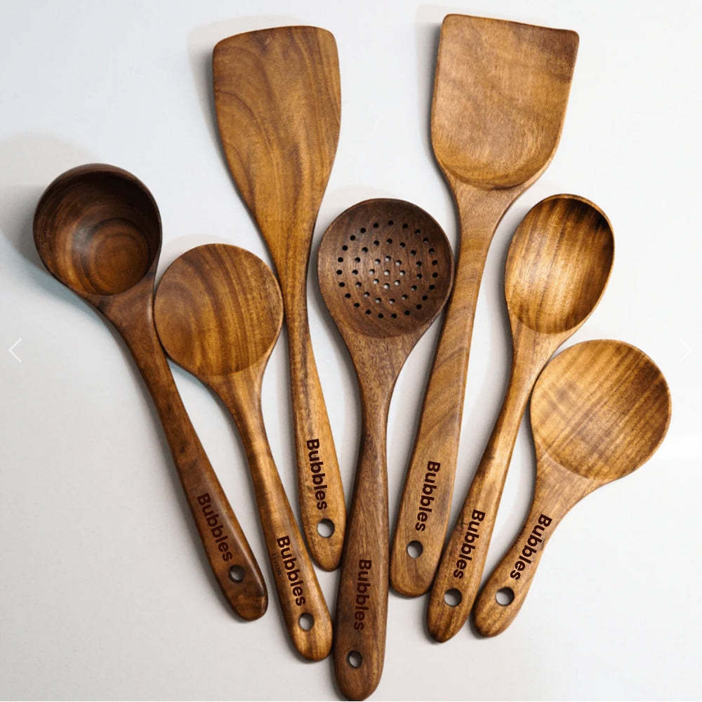 Teak Wooden Utensil Set