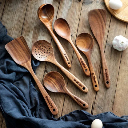 Teak Wooden Utensil Set