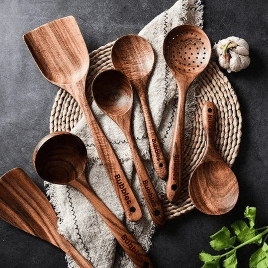 Teak Wooden Utensil Set